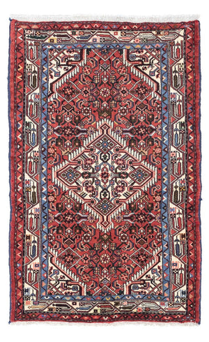 Alfombra persa - Nómada - 125 x 80 cm - rojo claro