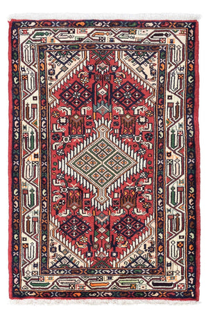 Alfombra persa - Nómada - 125 x 80 cm - rojo claro