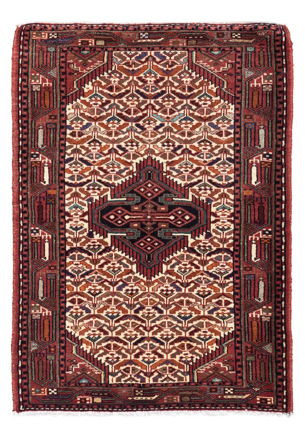Alfombra persa - Nómada - 125 x 80 cm - beige