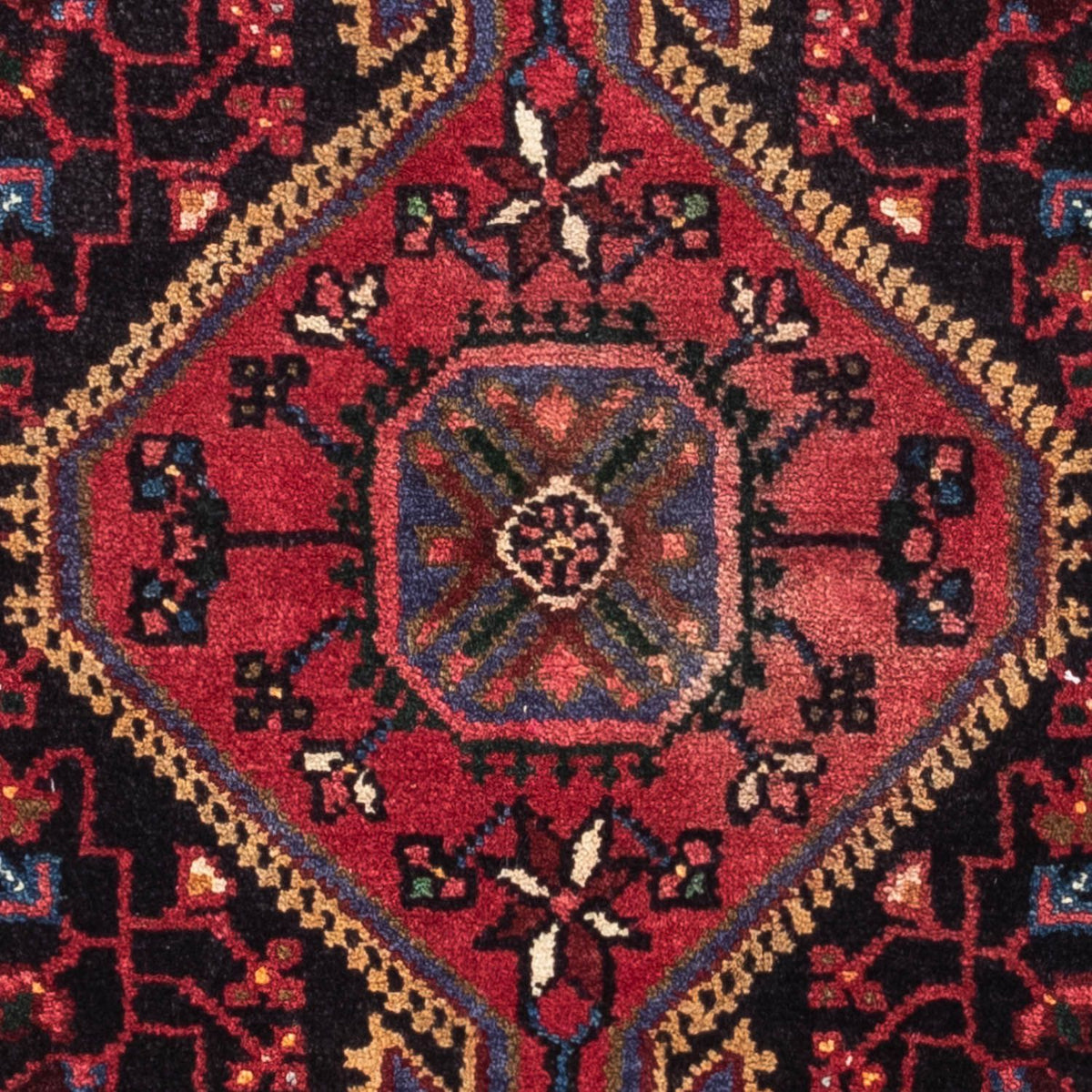 Alfombra persa - Nómada - 125 x 80 cm - azul oscuro