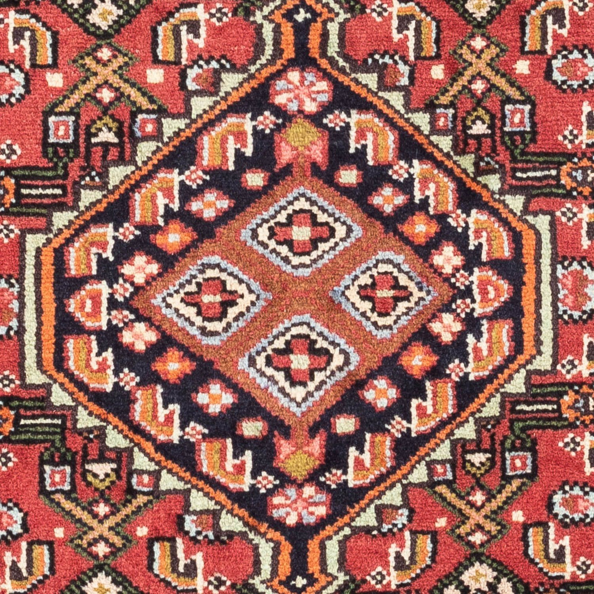Alfombra persa - Nómada - 125 x 80 cm - rojo claro