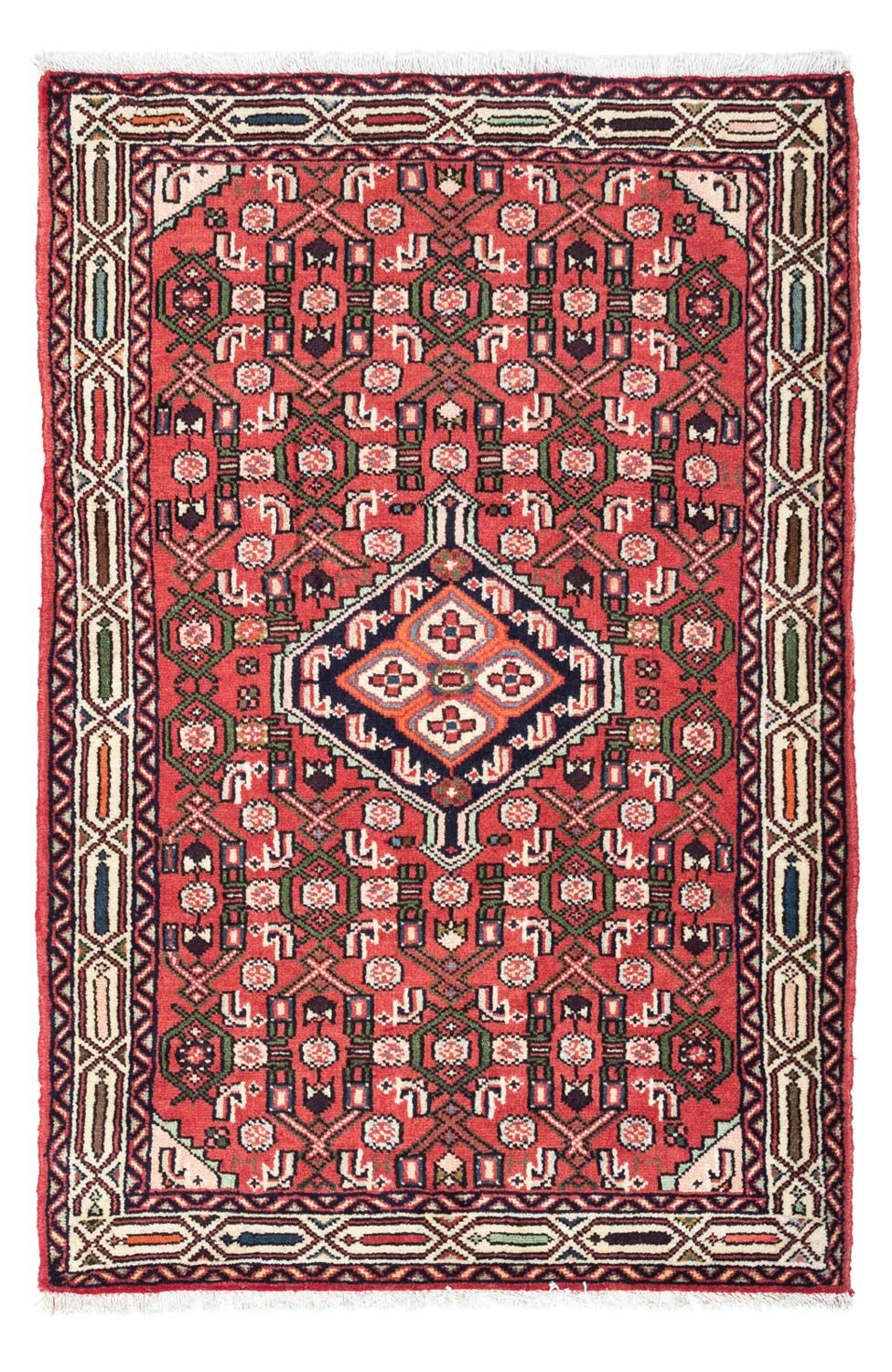 Alfombra persa - Nómada - 125 x 80 cm - rojo