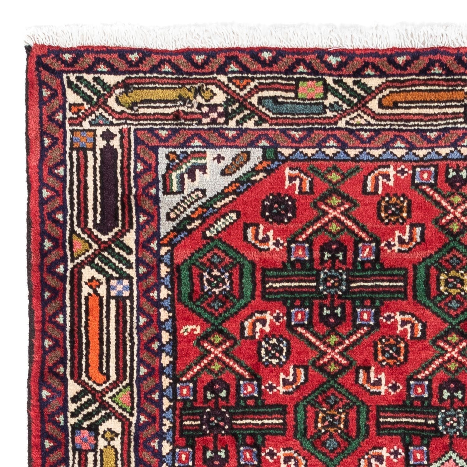 Alfombra persa - Nómada - 125 x 80 cm - rojo