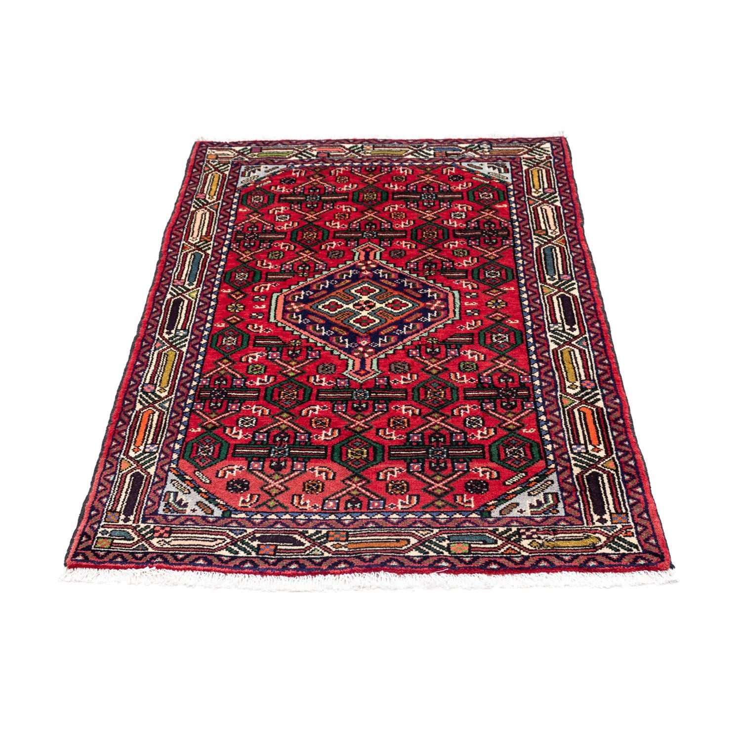 Alfombra persa - Nómada - 125 x 80 cm - rojo