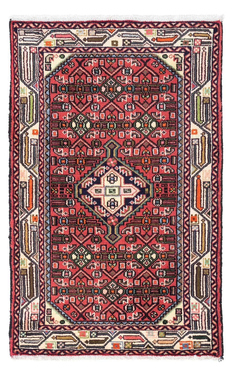 Alfombra persa - Nómada - 125 x 80 cm - rojo