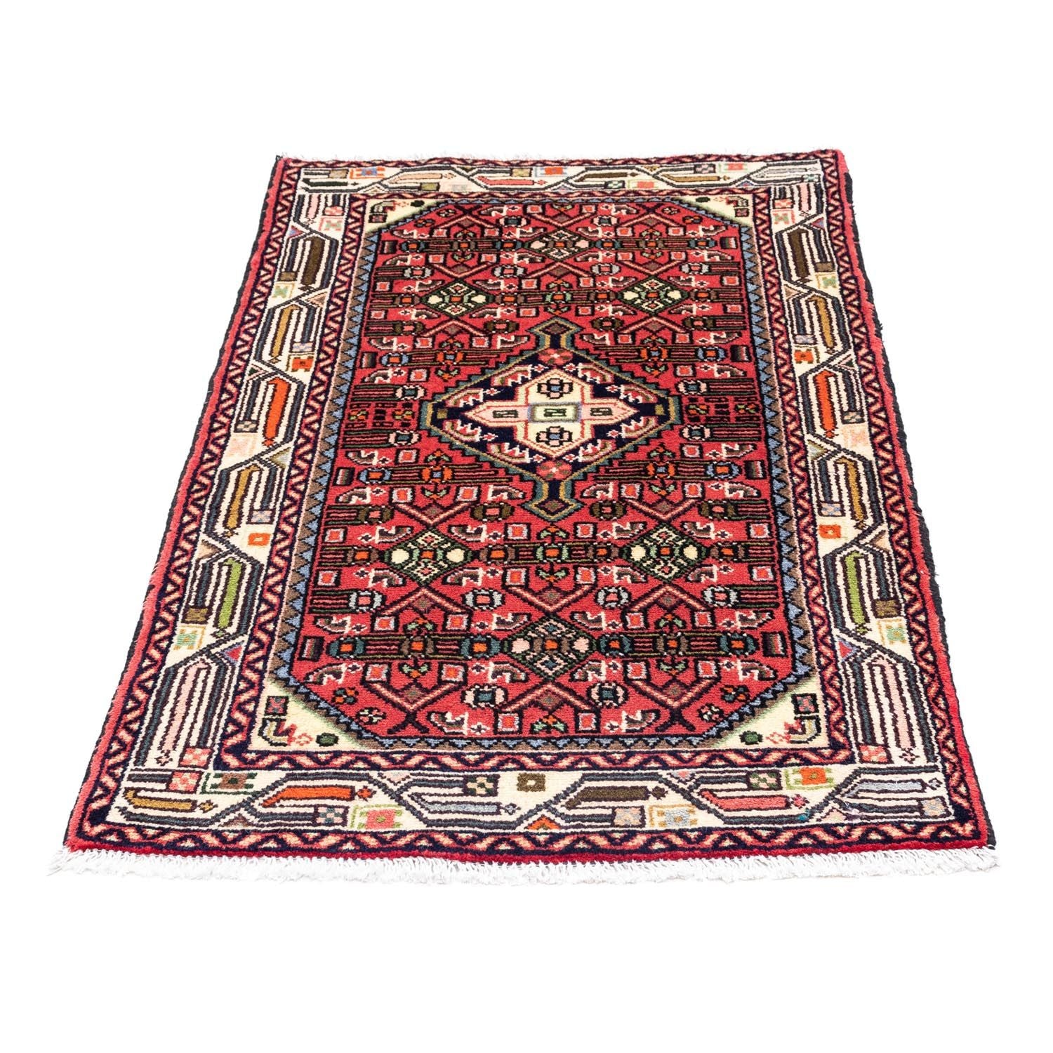 Alfombra persa - Nómada - 125 x 80 cm - rojo