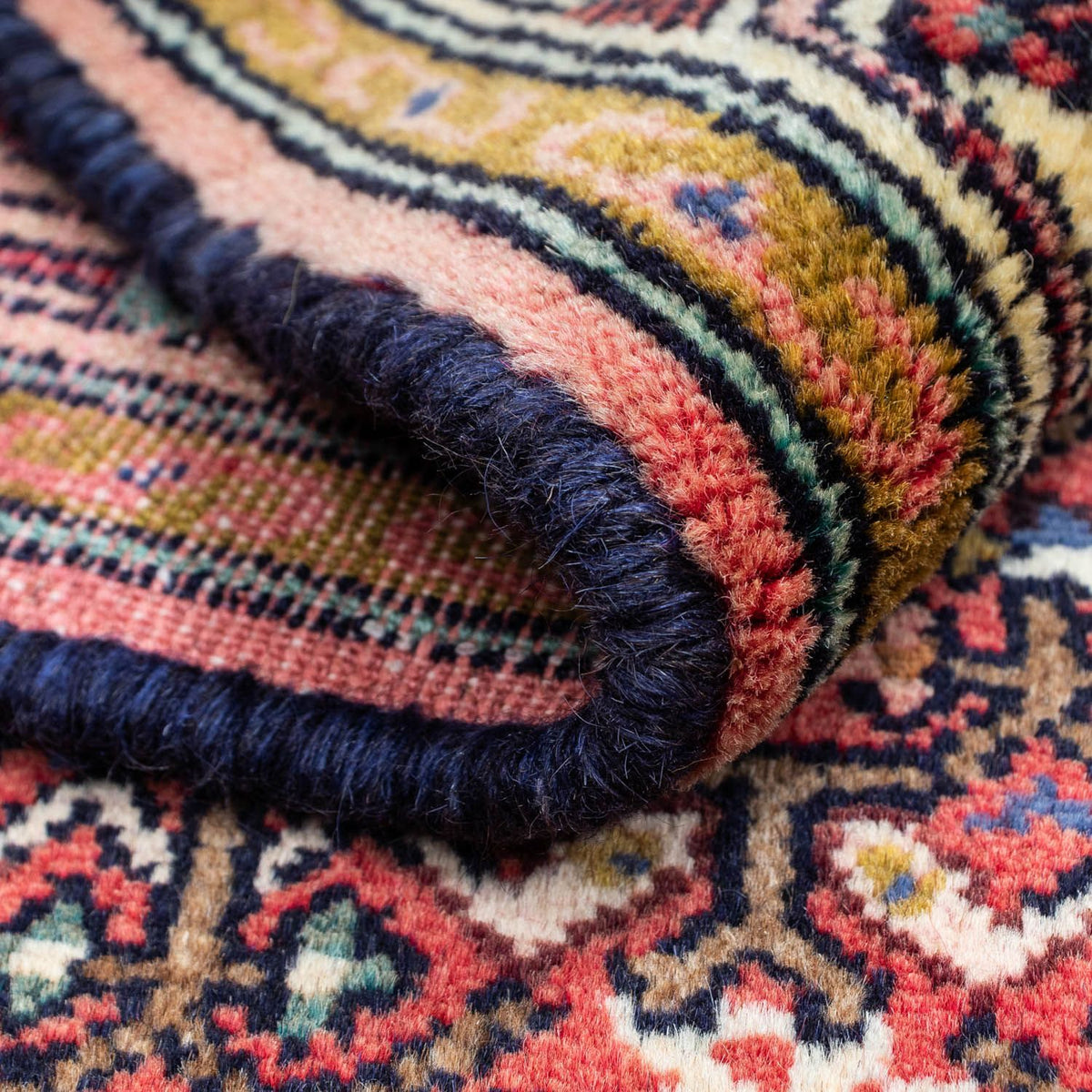 Alfombra persa - Nómada - 125 x 80 cm - rojo claro