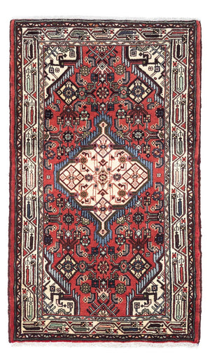 Alfombra persa - Nómada - 125 x 80 cm - rojo