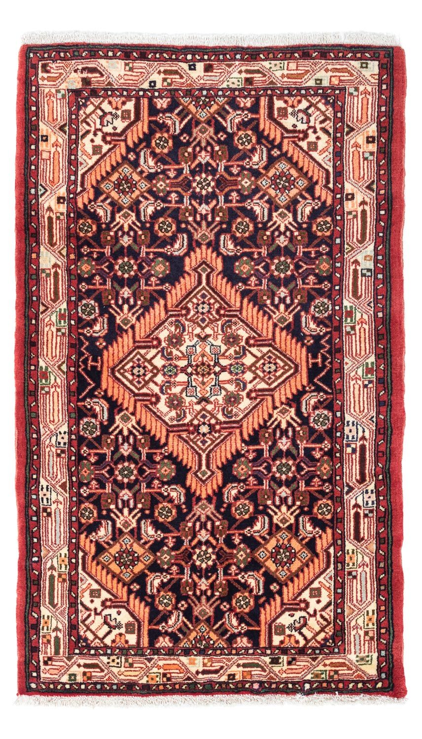 Alfombra persa - Nómada - 125 x 80 cm - azul oscuro
