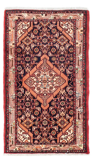 Alfombra persa - Nómada - 125 x 80 cm - azul oscuro
