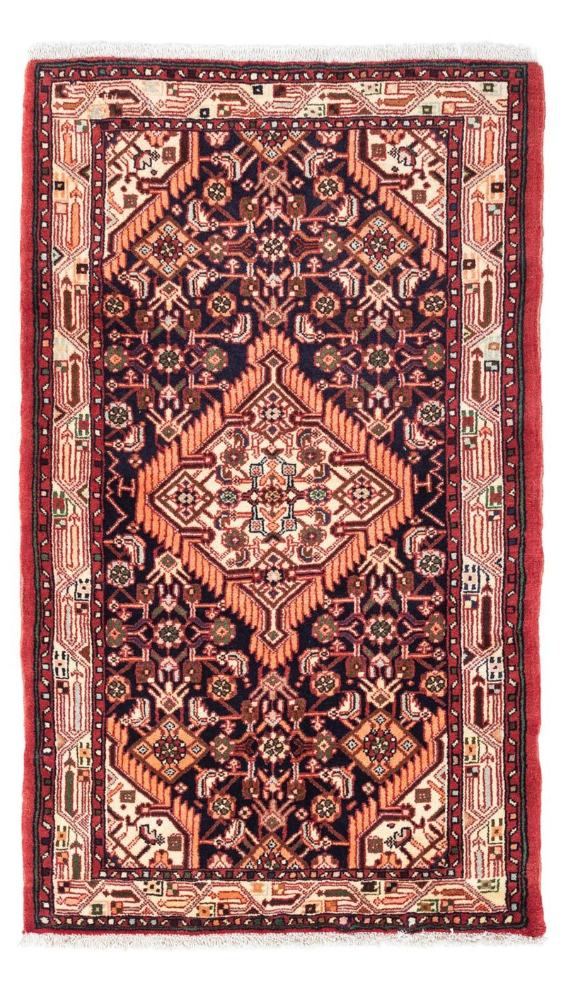Alfombra persa - Nómada - 125 x 80 cm - azul oscuro