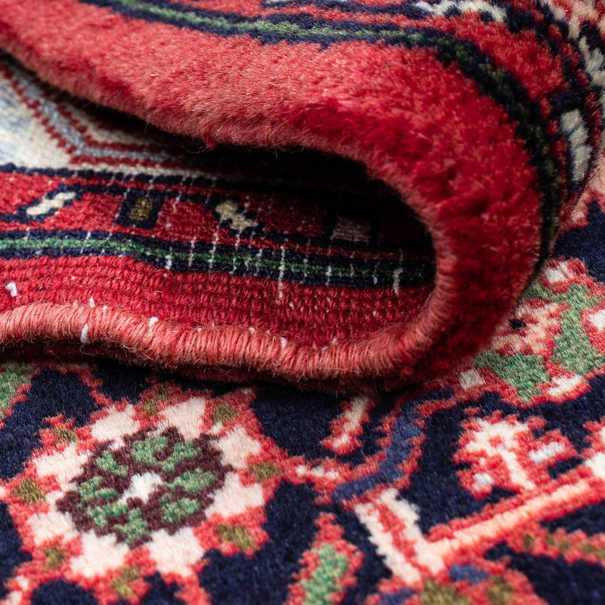 Alfombra persa - Nómada - 125 x 80 cm - azul oscuro