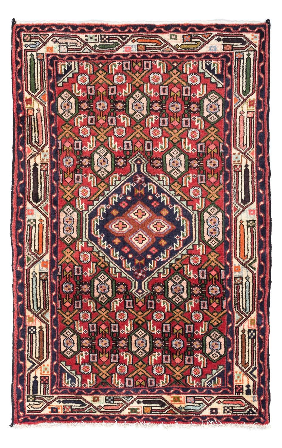 Alfombra persa - Nómada - 125 x 80 cm - rojo