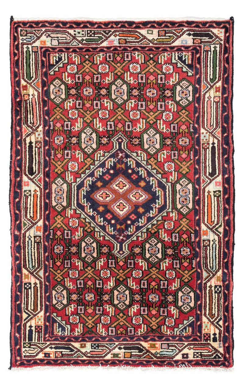 Alfombra persa - Nómada - 125 x 80 cm - rojo