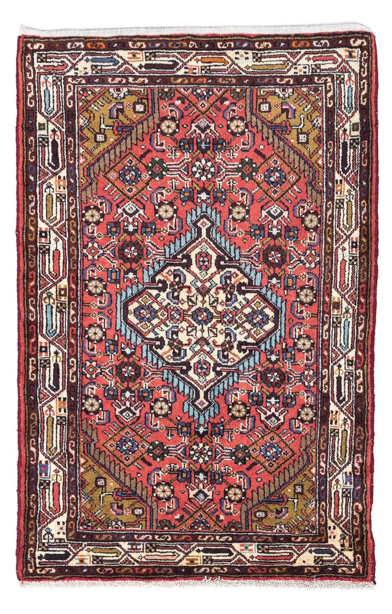 Alfombra persa - Nómada - 125 x 80 cm - rojo claro
