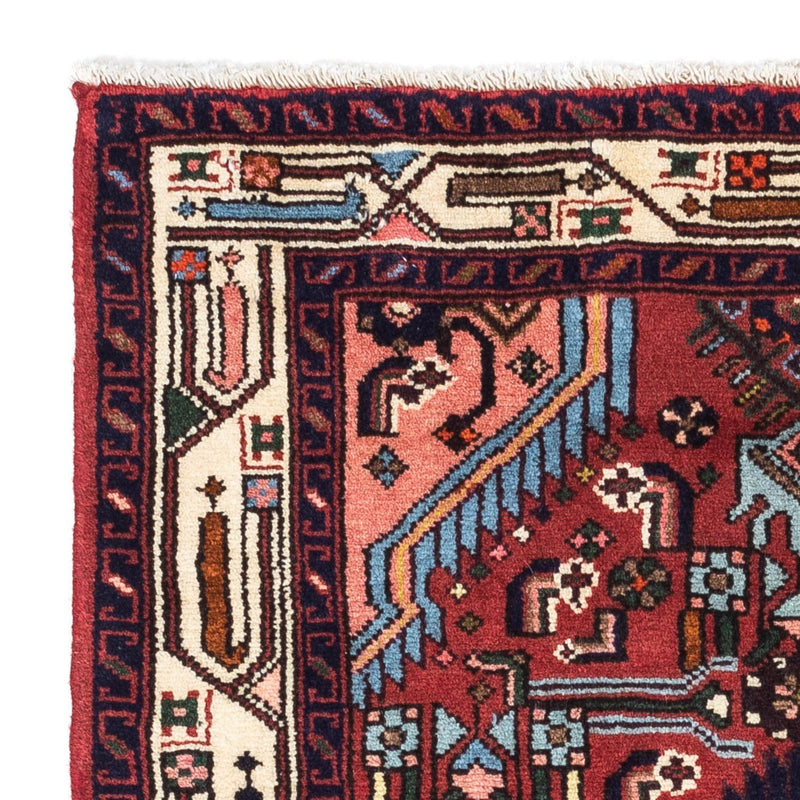 Alfombra persa - Nómada - 125 x 80 cm - rojo oscuro