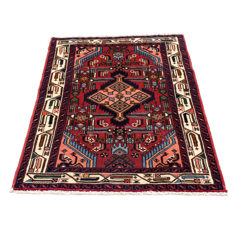 Alfombra persa - Nómada - 125 x 80 cm - rojo oscuro