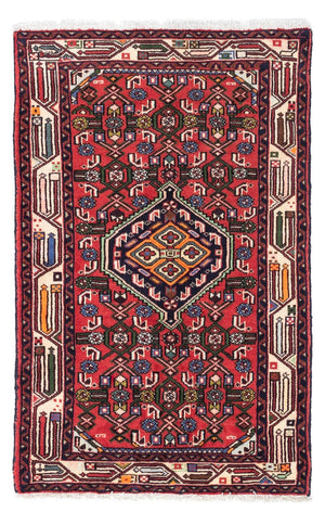 Alfombra persa - Nómada - 125 x 80 cm - rojo