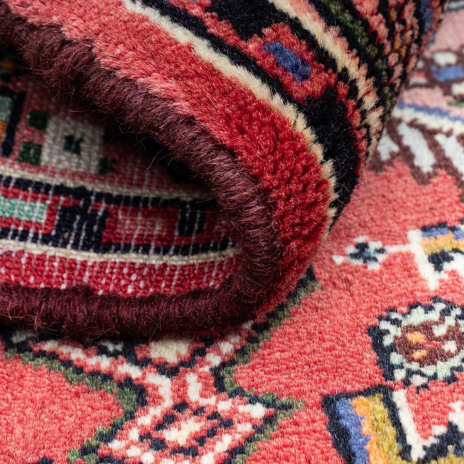 Alfombra persa - Nómada - 125 x 80 cm - rojo