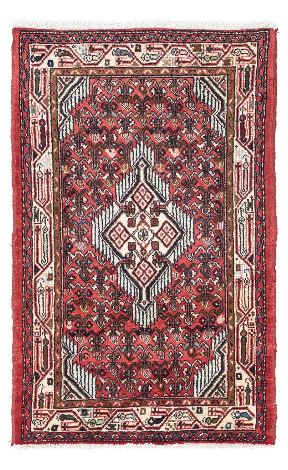 Alfombra persa - Nómada - 125 x 80 cm - rojo
