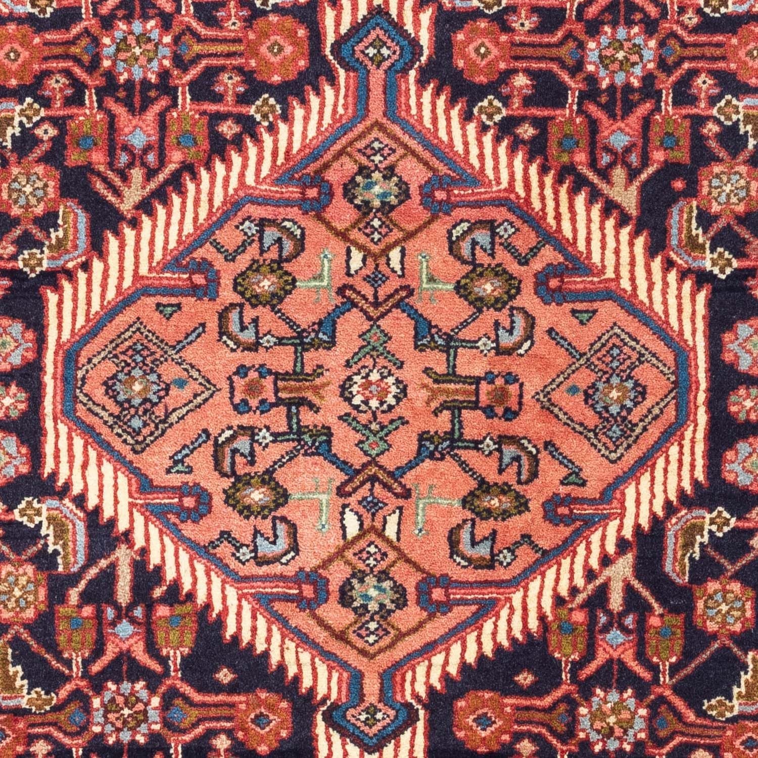 Alfombra persa - Nómada - 125 x 80 cm - azul oscuro