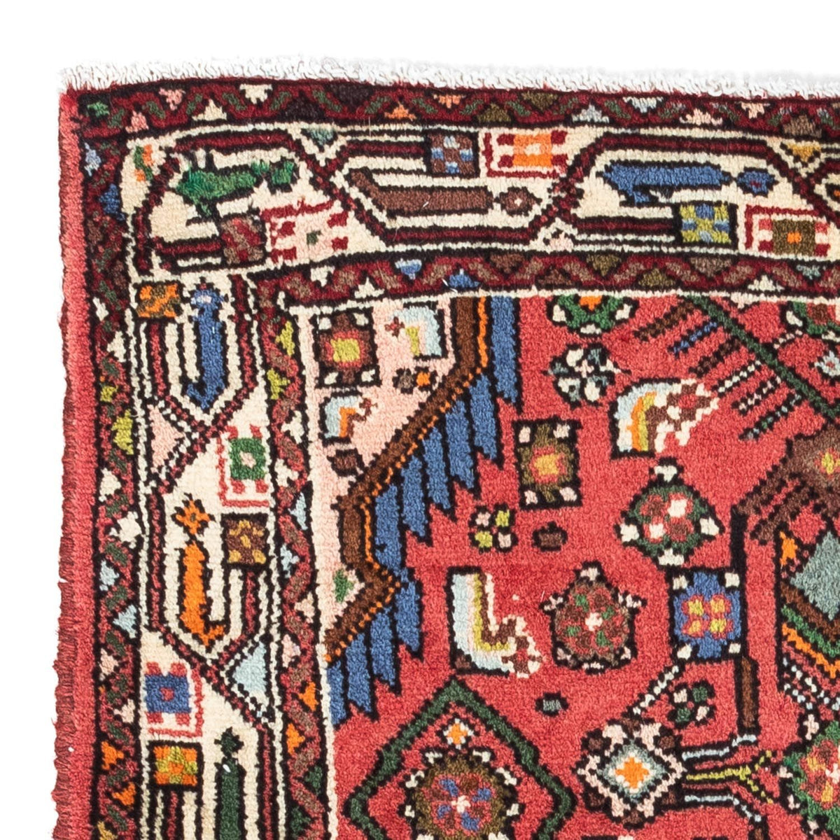 Alfombra persa - Nómada - 125 x 80 cm - rojo