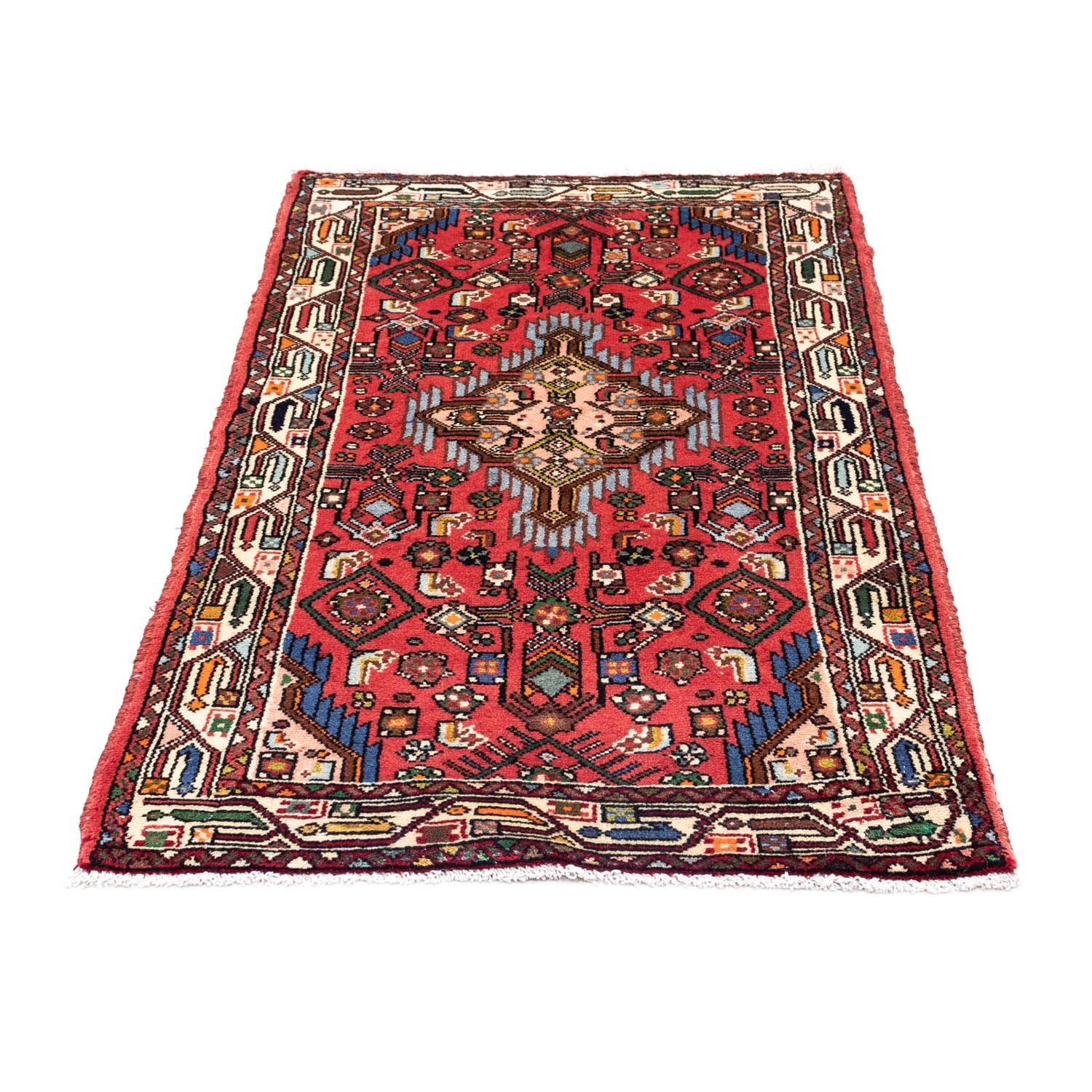 Alfombra persa - Nómada - 125 x 80 cm - rojo