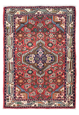 Alfombra persa - Nómada - 125 x 80 cm - rojo
