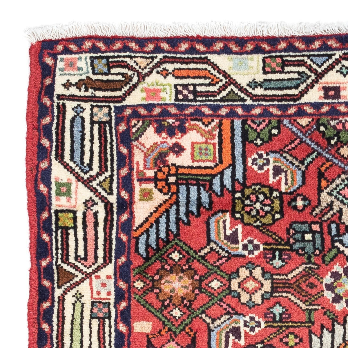 Alfombra persa - Nómada - 125 x 80 cm - rojo