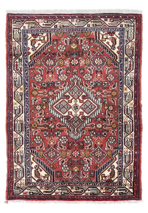 Alfombra persa - Nómada - 125 x 80 cm - rojo claro