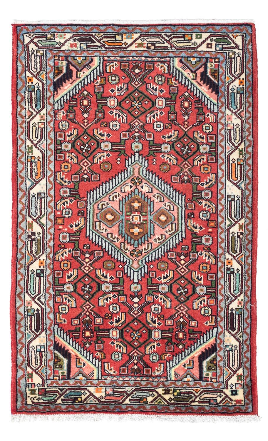 Alfombra persa - Nómada - 125 x 80 cm - rojo