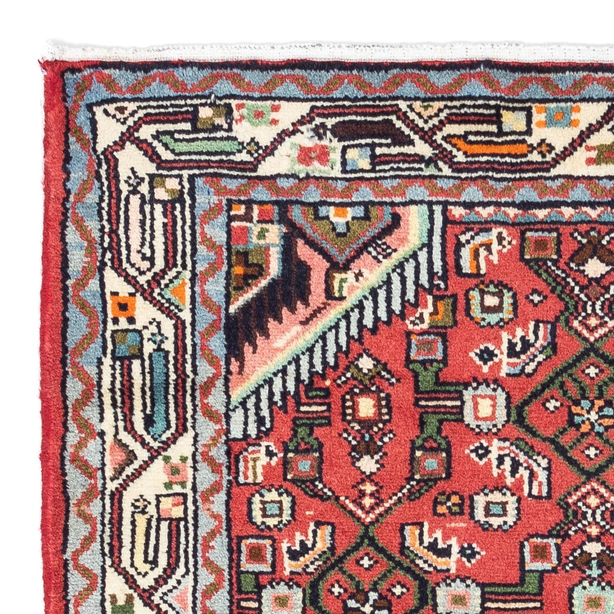 Alfombra persa - Nómada - 125 x 80 cm - rojo