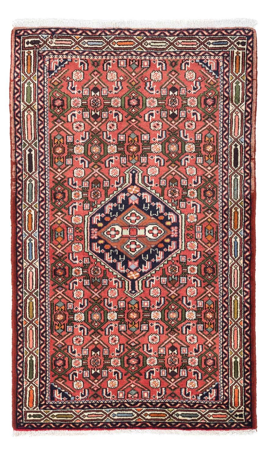 Alfombra persa - Nómada - 125 x 80 cm - rojo claro