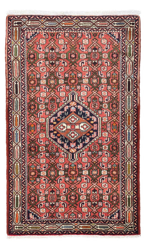 Alfombra persa - Nómada - 125 x 80 cm - rojo claro