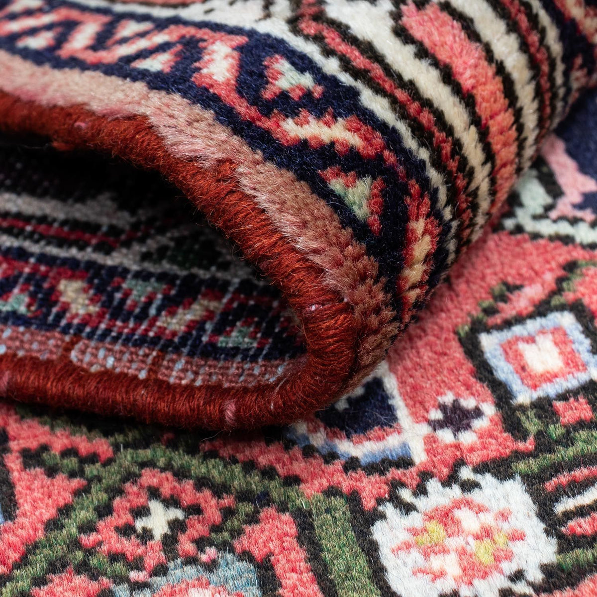 Alfombra persa - Nómada - 125 x 80 cm - rojo claro