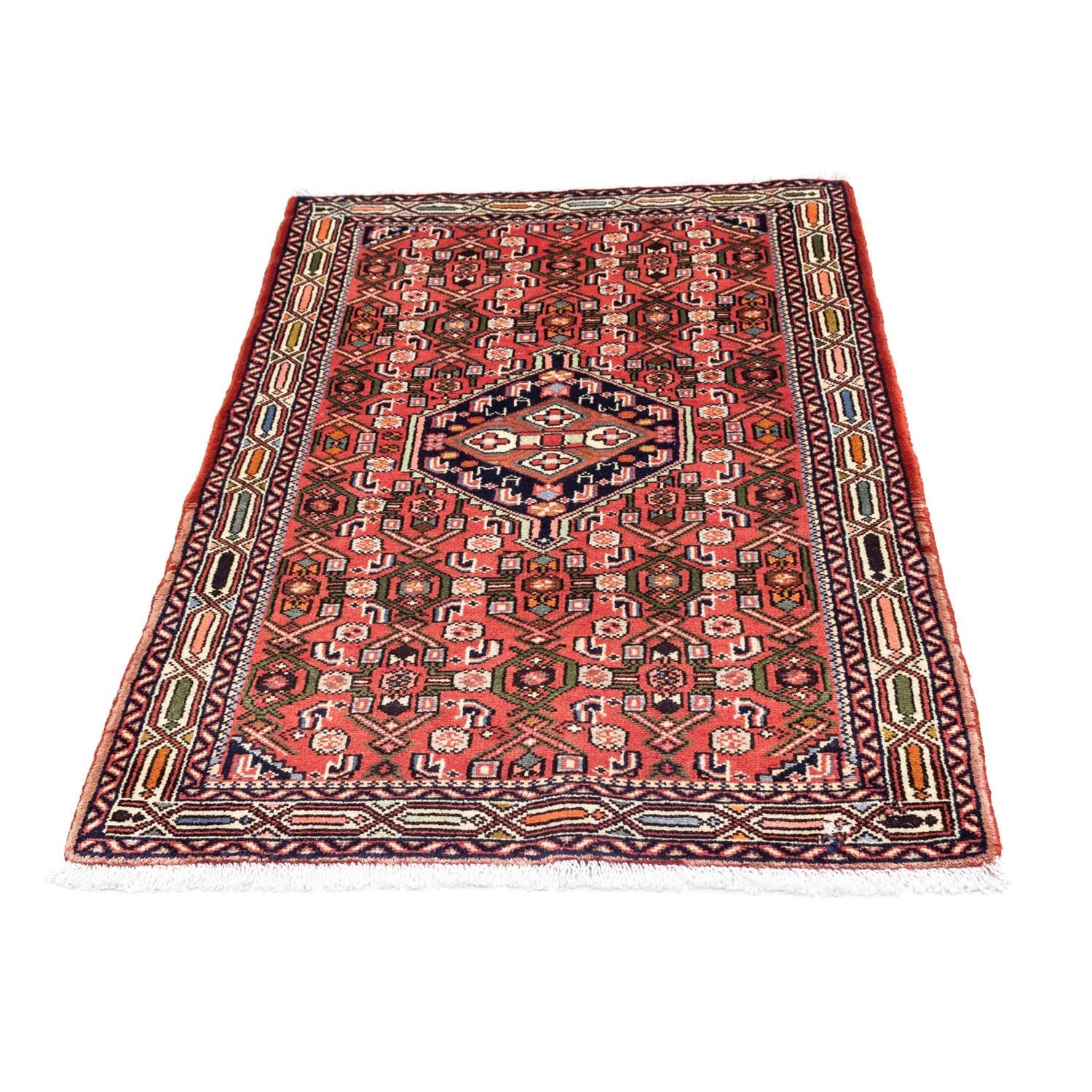 Alfombra persa - Nómada - 125 x 80 cm - rojo claro