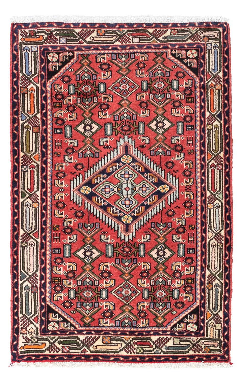 Alfombra persa - Nómada - 125 x 80 cm - rojo