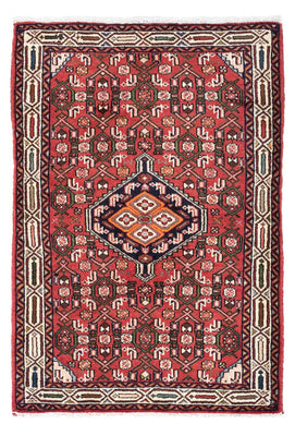 Alfombra persa - Nómada - 125 x 80 cm - rojo claro