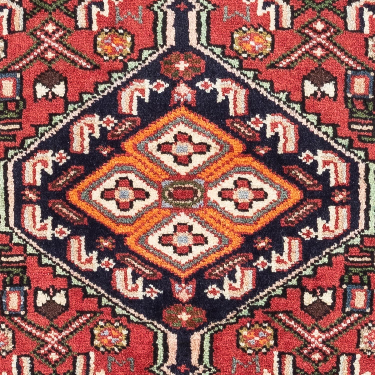 Alfombra persa - Nómada - 125 x 80 cm - rojo claro