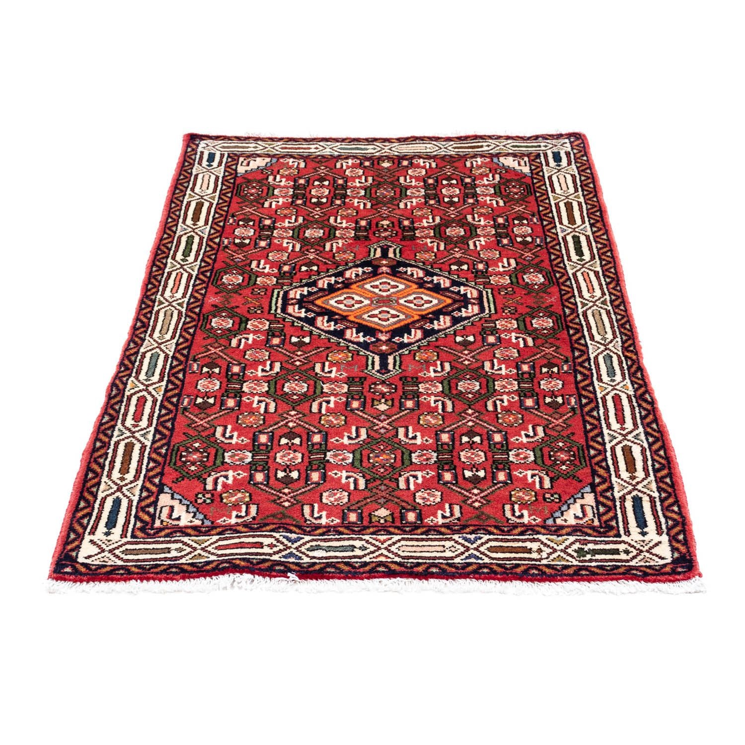 Alfombra persa - Nómada - 125 x 80 cm - rojo claro