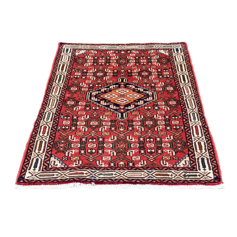 Alfombra persa - Nómada - 125 x 80 cm - rojo claro