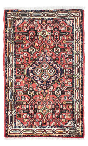 Alfombra persa - Nómada - 125 x 80 cm - rojo claro