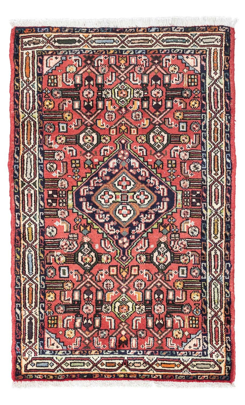 Alfombra persa - Nómada - 125 x 80 cm - rojo claro
