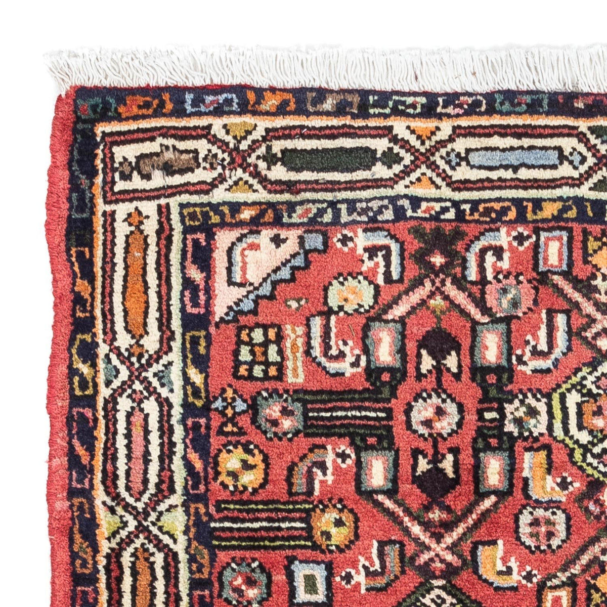 Alfombra persa - Nómada - 125 x 80 cm - rojo claro