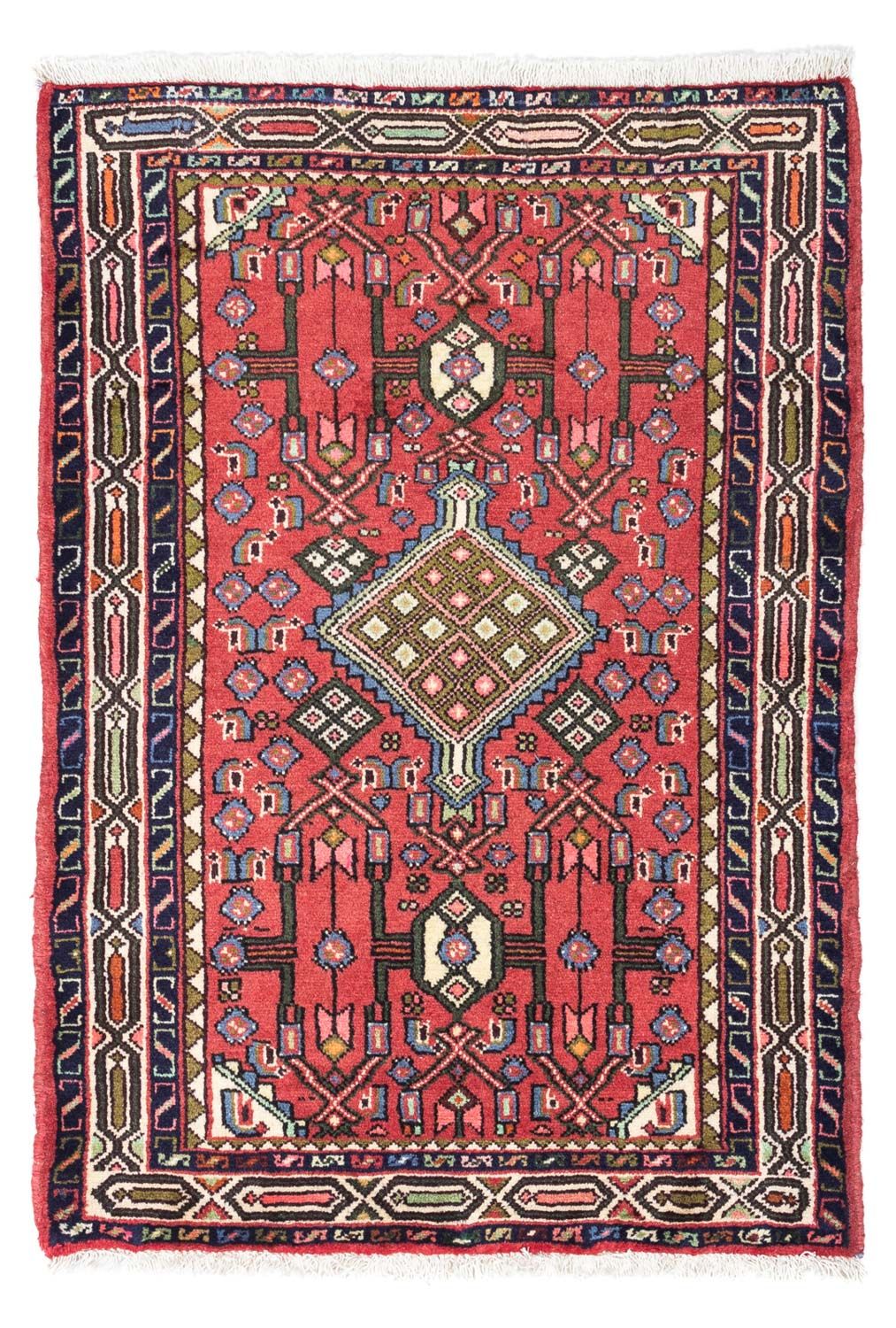 Alfombra persa - Nómada - 125 x 80 cm - rojo