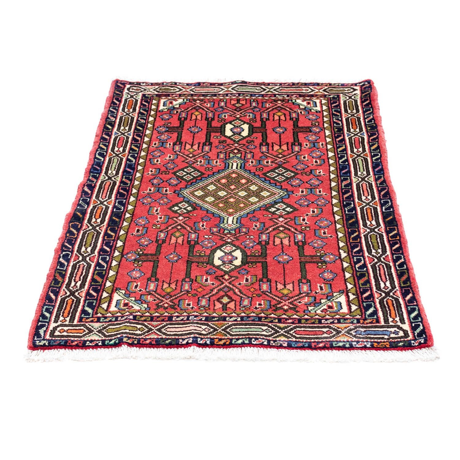 Alfombra persa - Nómada - 125 x 80 cm - rojo
