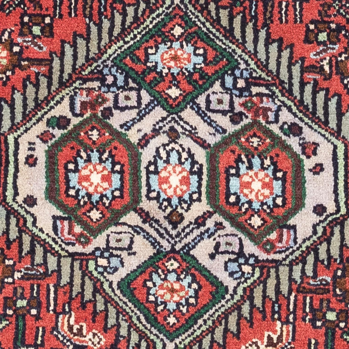 Alfombra persa - Nómada - 125 x 80 cm - rojo claro