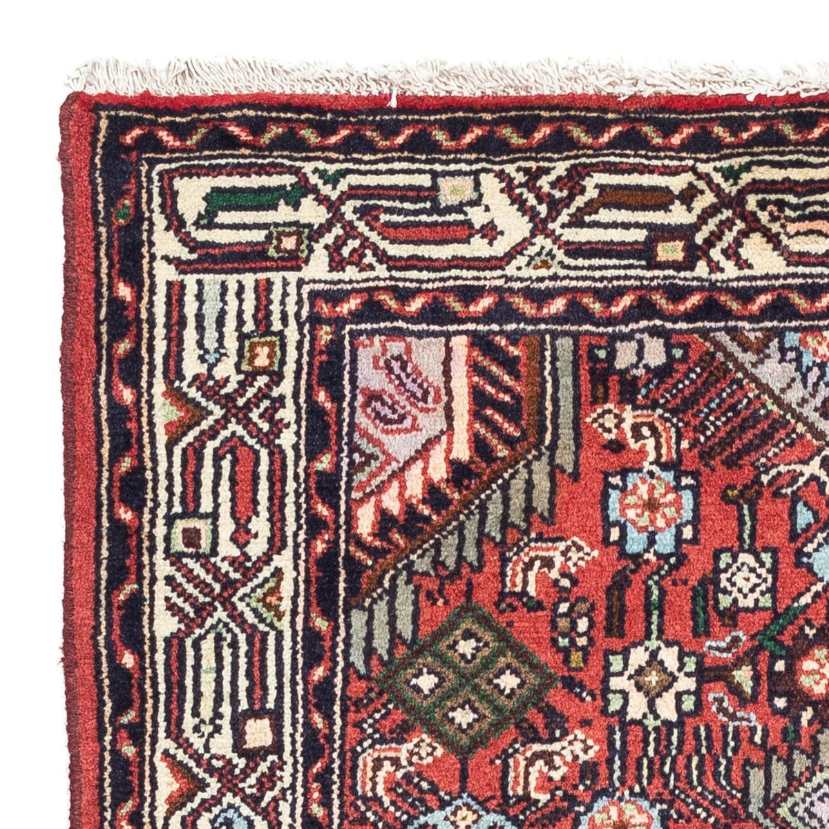 Alfombra persa - Nómada - 125 x 80 cm - rojo claro