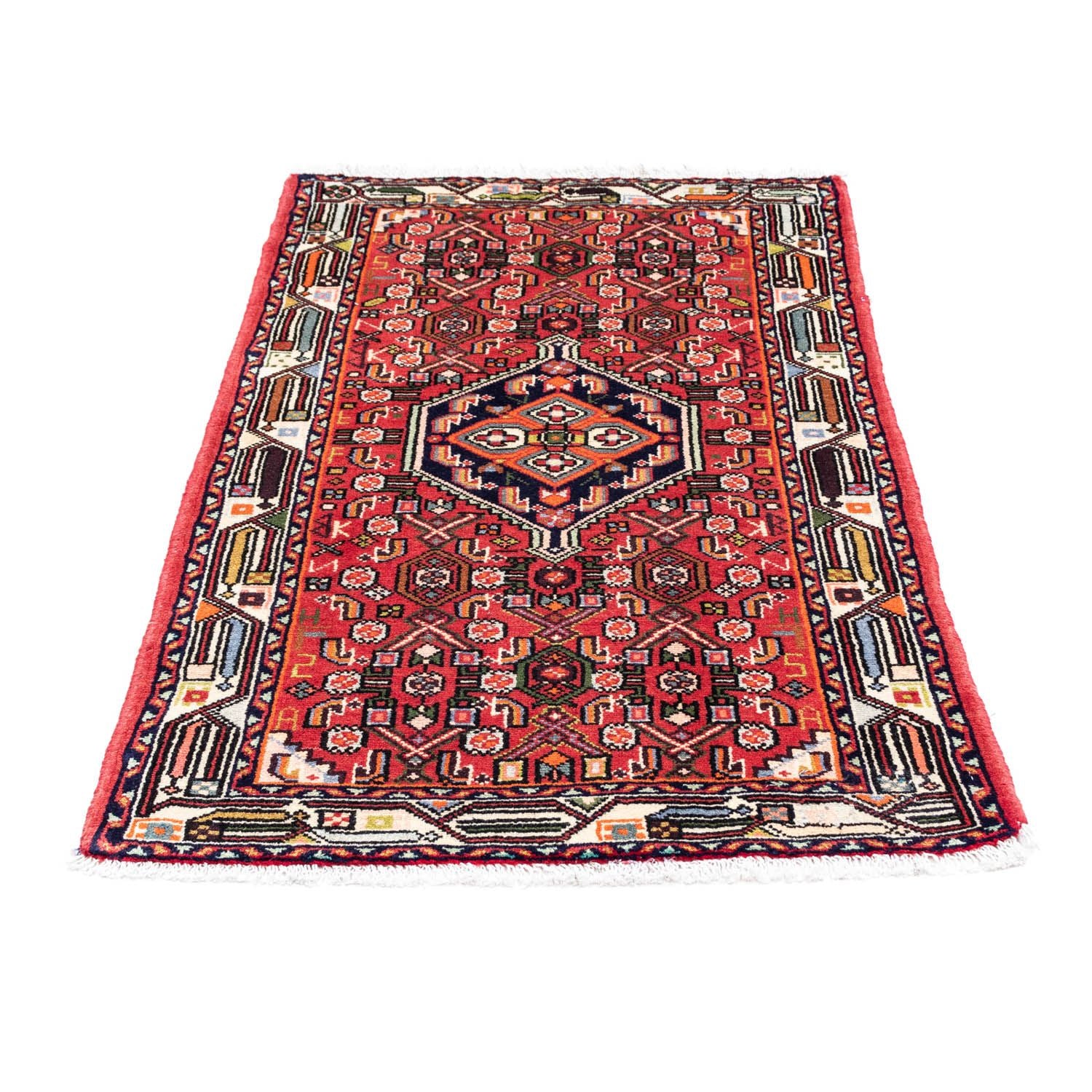 Alfombra persa - Nómada - 125 x 80 cm - rojo