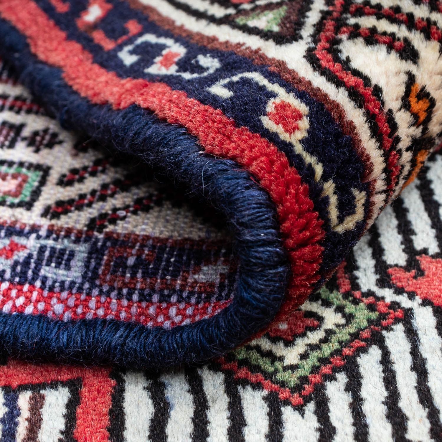 Alfombra persa - Nómada - 125 x 80 cm - rojo